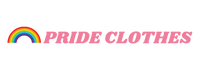 Pride Clothes Logo - Pink text transparent background
