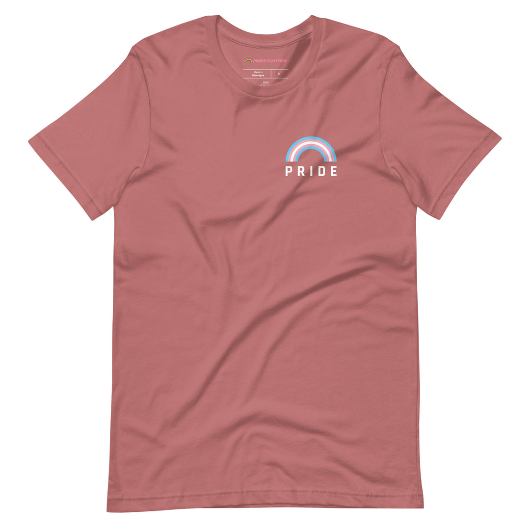 Pride Clothes - Transgender Rainbow Trans Pride T-Shirt - Mauve