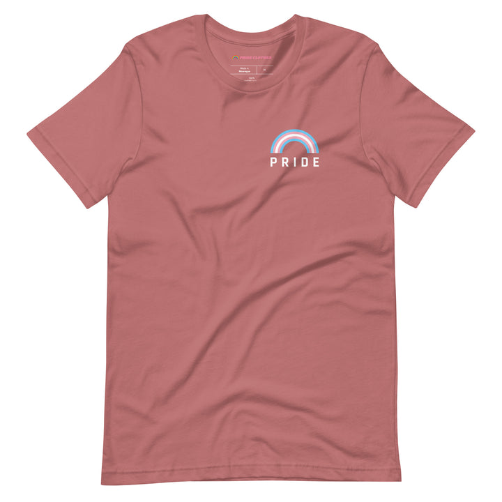 Pride Clothes - Transgender Rainbow Trans Pride T-Shirt - Mauve