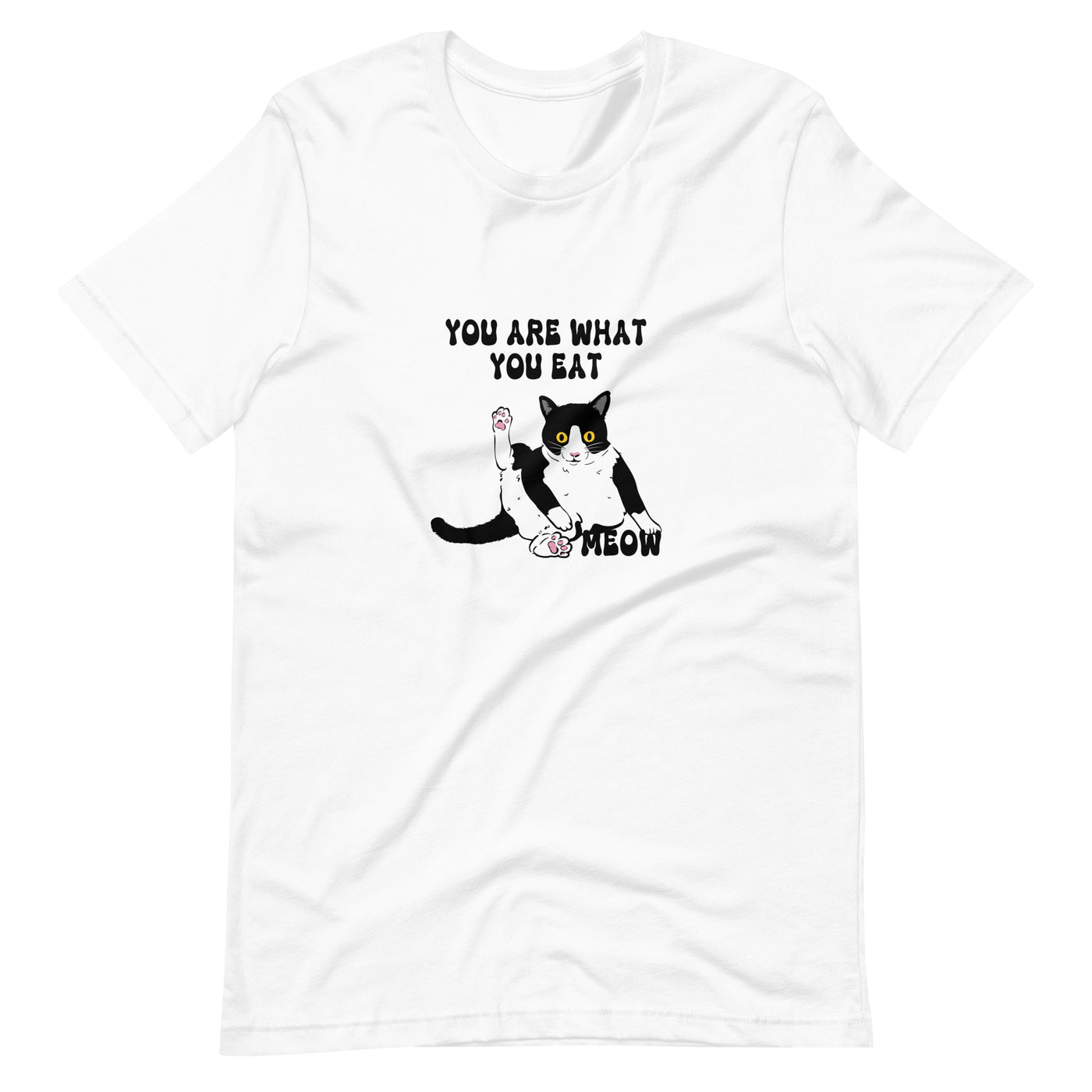 Pride Clothes - Eat Your Heart Out You Are What You Eat Meow T-Shirt - White