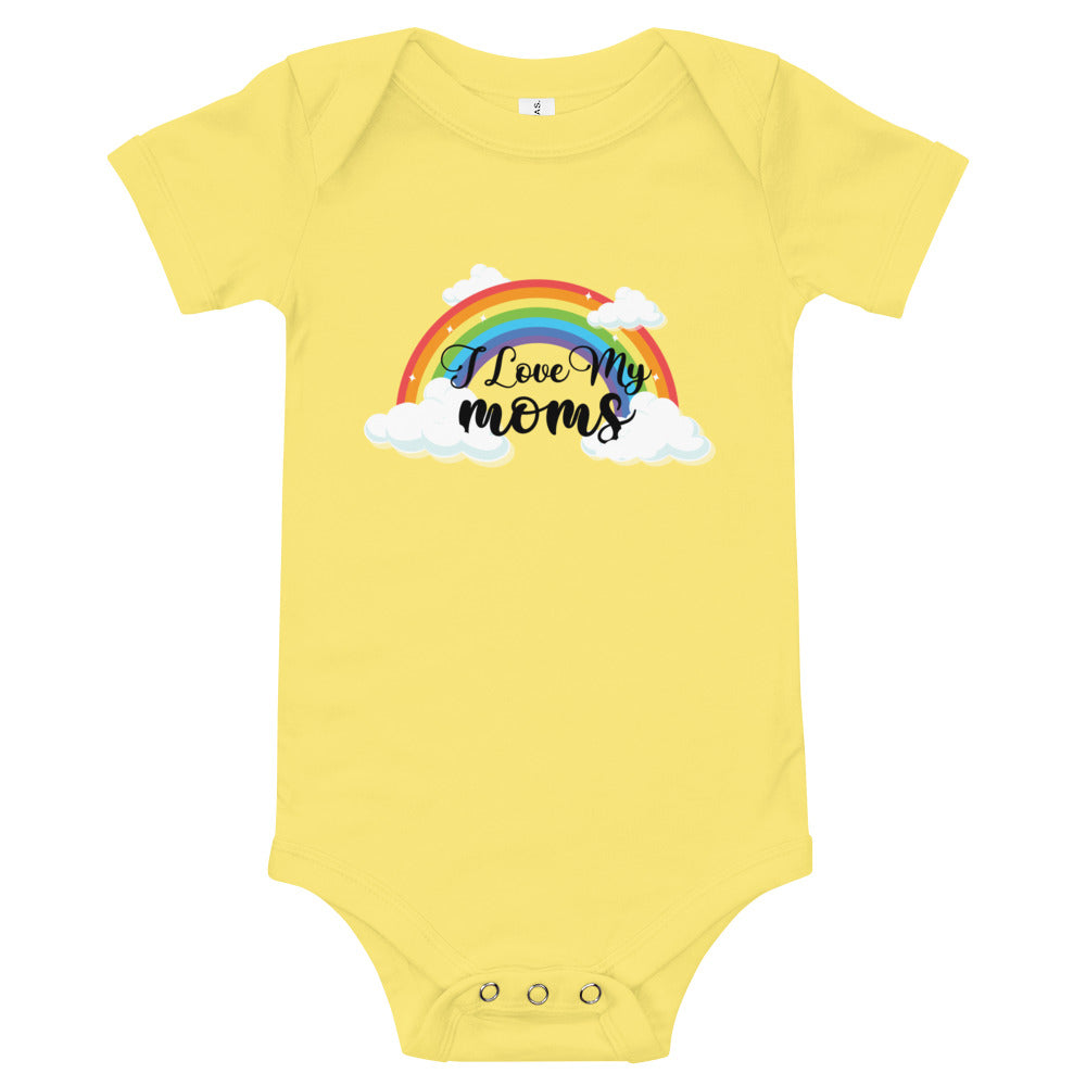 Pride Clothes - Two Moms Are Better Than One Adorable Pride Baby Onesie - Yellow