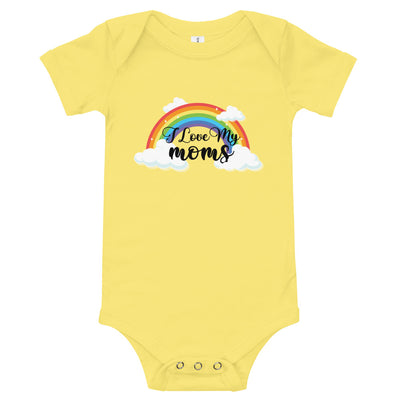 Pride Clothes - Two Moms Are Better Than One Adorable Pride Baby Onesie - Yellow