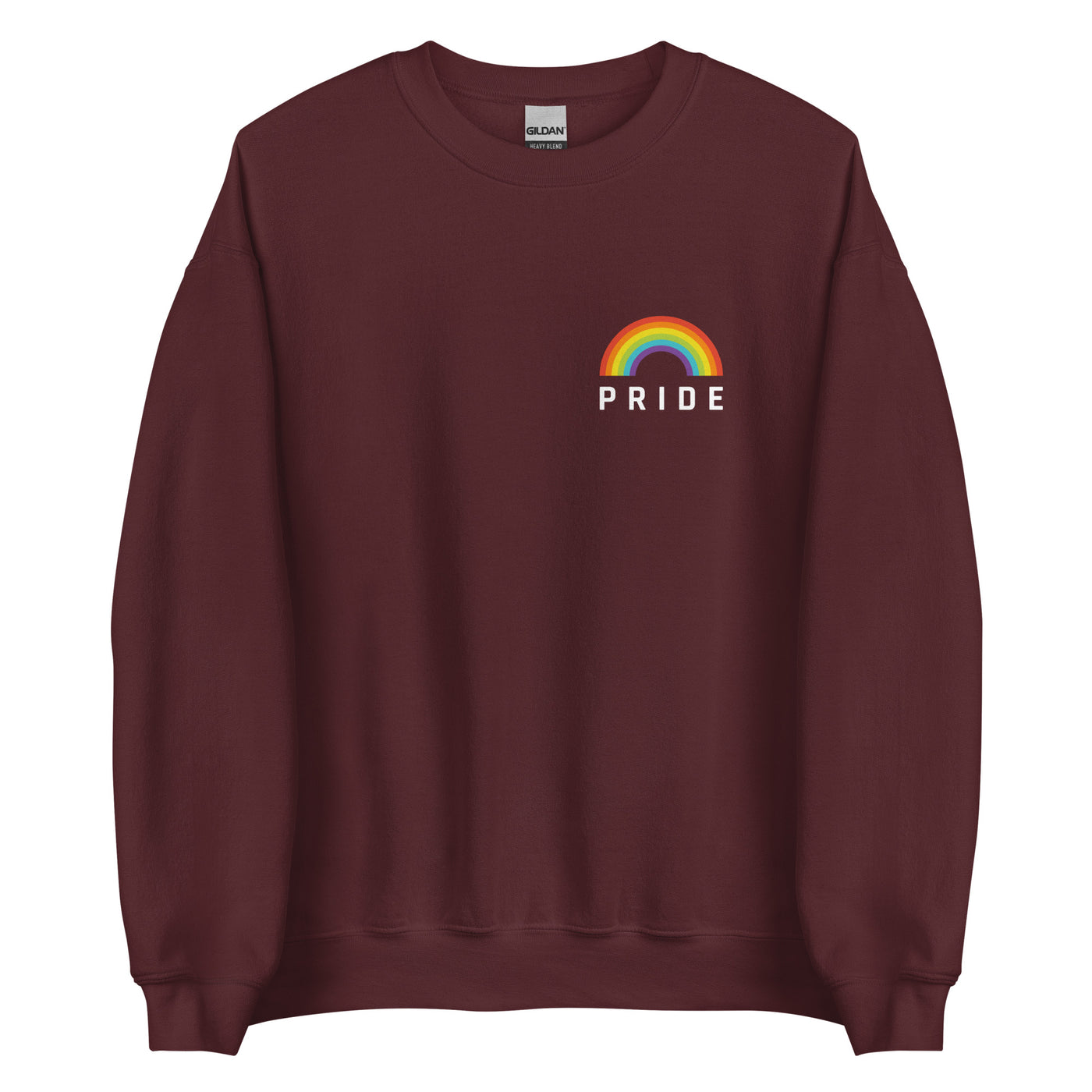 Pride Clothes - The Unapologetic LGBTQIA+ Rainbow Pride Sweatshirt - Maroon