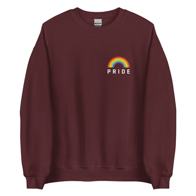 Pride Clothes - The Unapologetic LGBTQIA+ Rainbow Pride Sweatshirt - Maroon