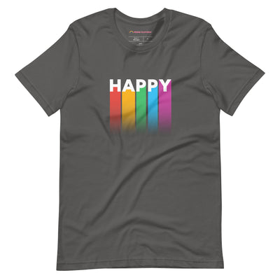 Pride Clothes - Happy & Ya' Know It Gay Pride Flag T-Shirt - Asphalt