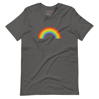 Pride Clothes - Minimalistic & Eye-Catching Gay Pride Rainbow T-Shirt - Asphalt