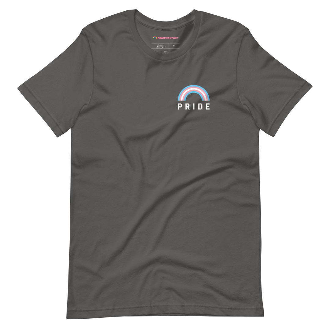 Pride Clothes - Transgender Rainbow Trans Pride T-Shirt - Asphalt