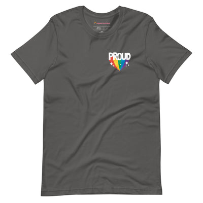 Pride Clothes - Proud of My True Rainbow Colors Gay Pride T-Shirt - Asphalt