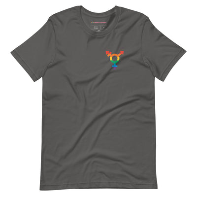PrideClothes - Trans Pride Colors Symbol Shirt - Asphalt