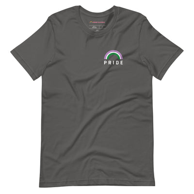 Pride Clothes - Nonbinary Genderqueer Rainbow Pride Shop T-Shirt - Asphalt