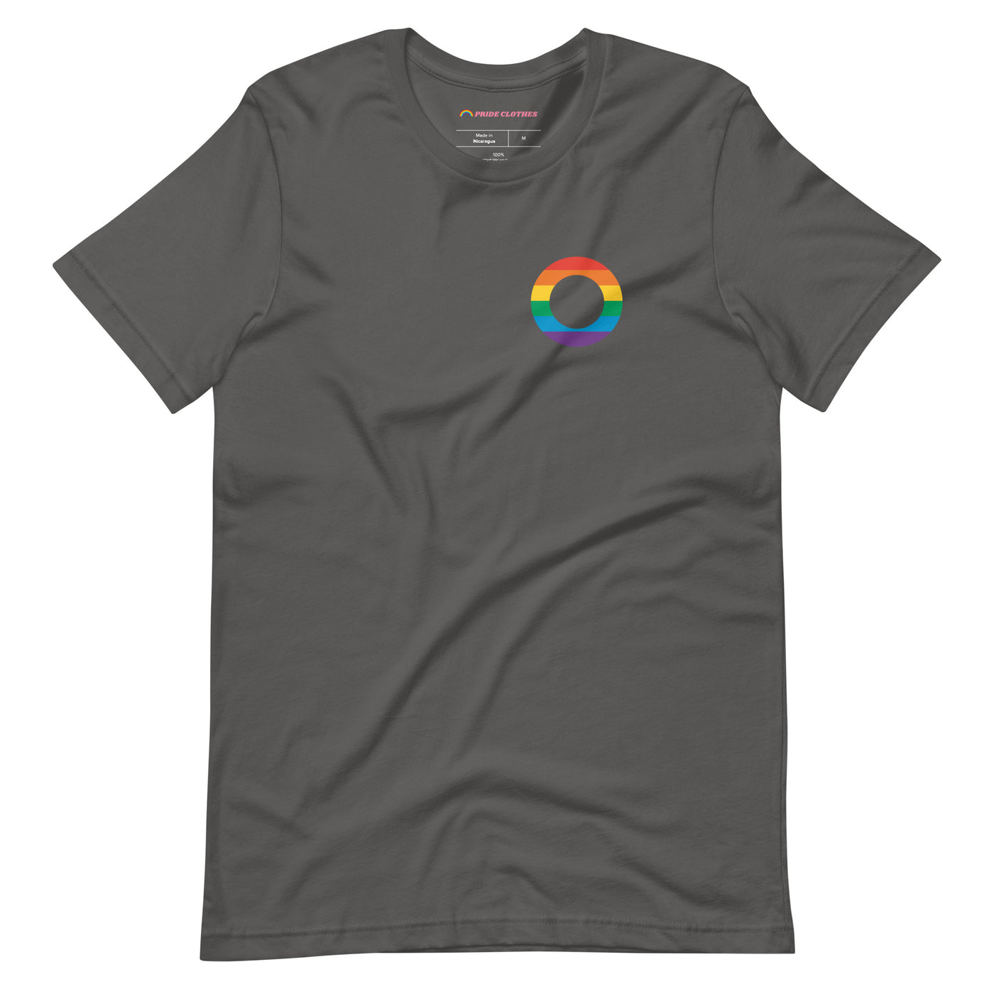Pride Clothes - Love in Full Spectrum Asexual Pride Supporter T-Shirt - Asphalt