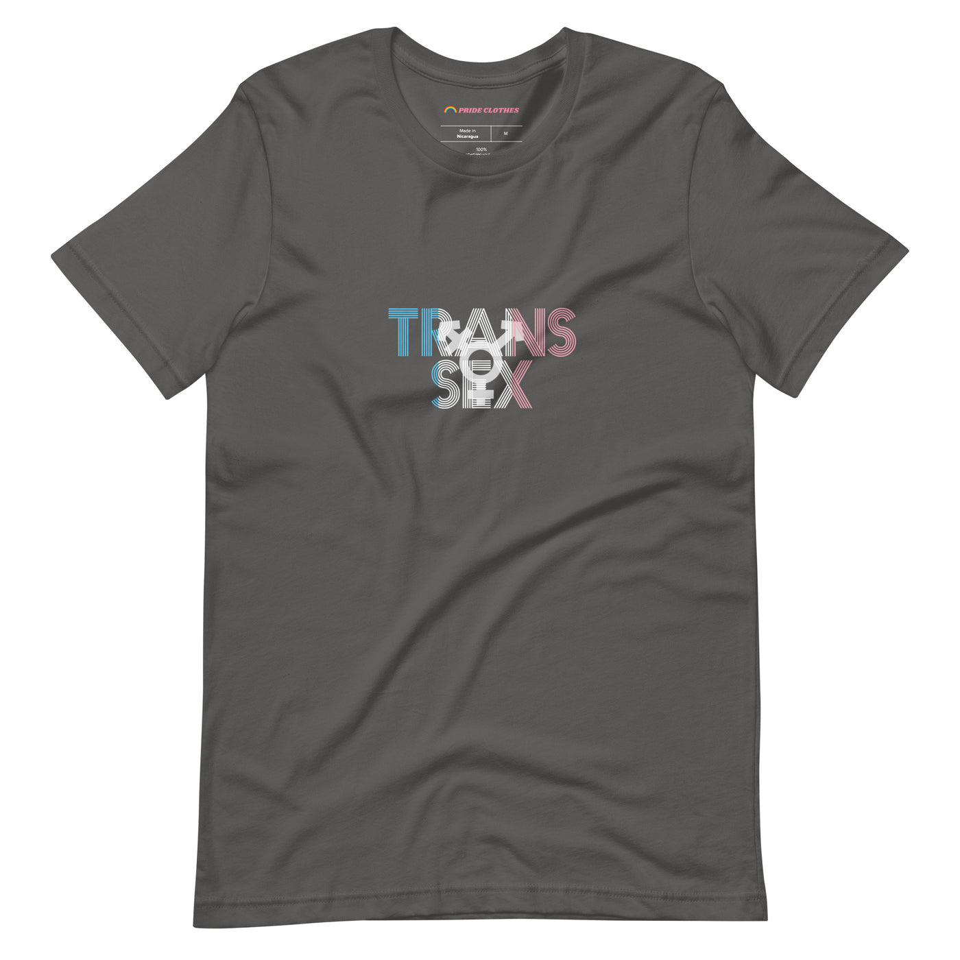 PrideClothes - Transgender Symbol Trans Sex T-Shirt - Asphalt