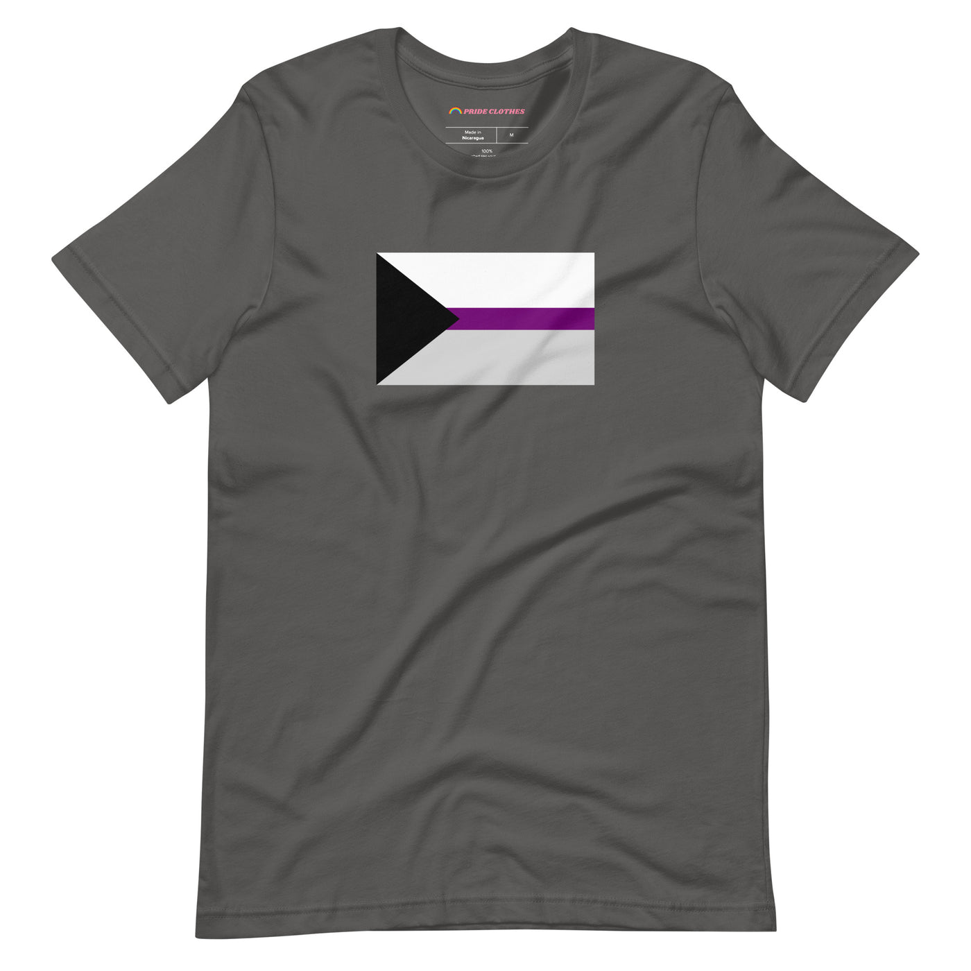 Pride Clothes - Demisexual Pride Flag Shirt - Asphalt