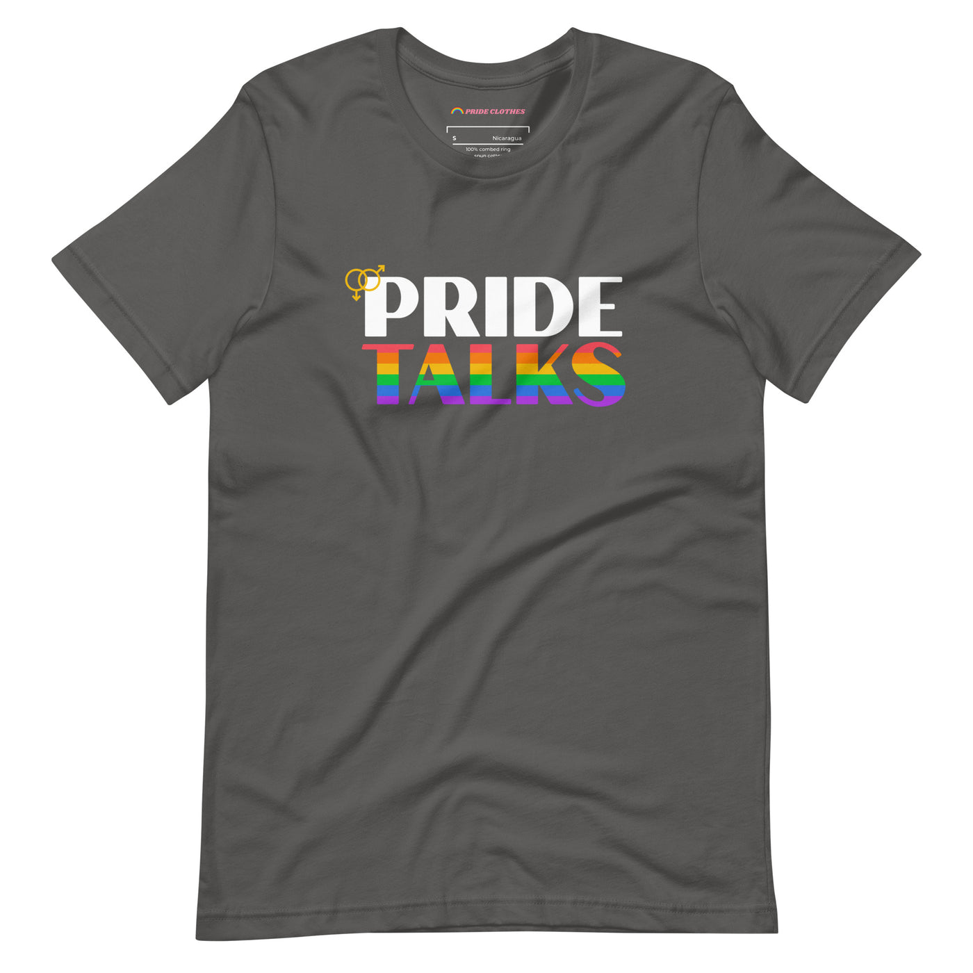 Pride Clothes - Pride Talks Pride T-Shirt - Asphalt