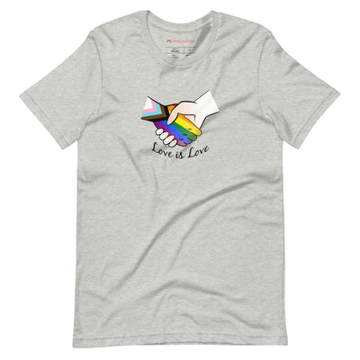 Pride Clothes - Love to No Limit Love is Love Progressive Pride T-Shirt - Athletic Heather