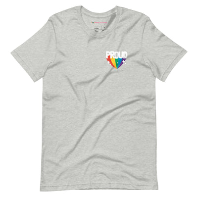 Pride Clothes - Proud of My True Rainbow Colors Gay Pride T-Shirt - Athletic Heather