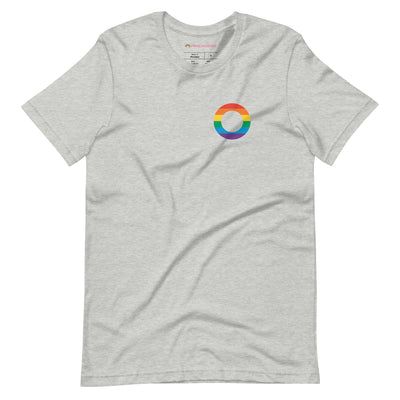 Pride Clothes - Love in Full Spectrum Asexual Pride Supporter T-Shirt - Athletic Heather