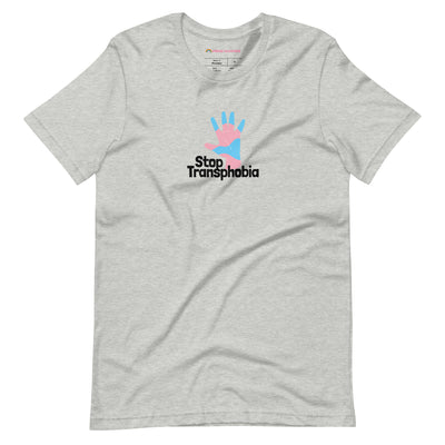 Pride Clothes - Take a Stand for Equality Stop Transphobia T-Shirt - Athletic Heather