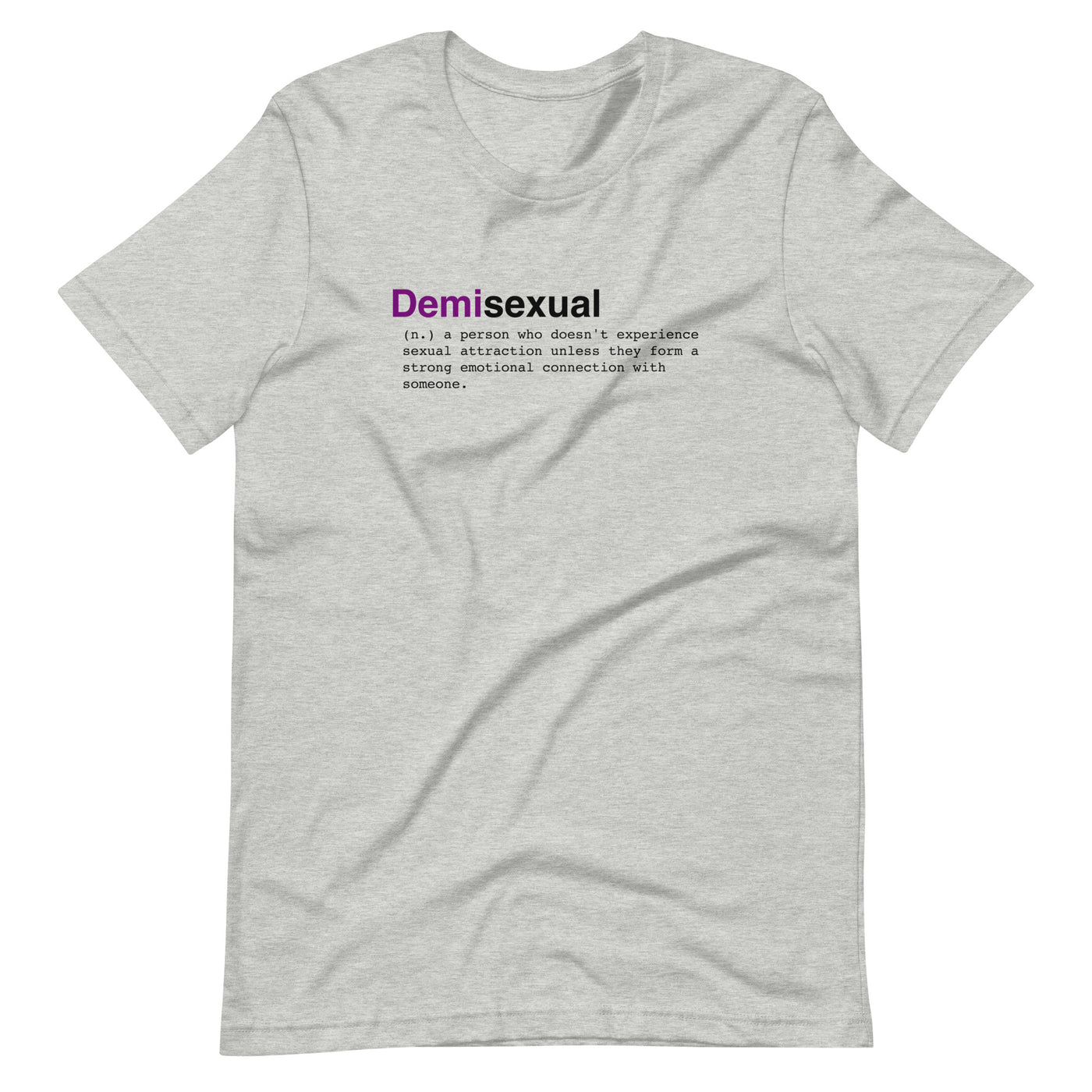 Pride Clothes - Definition of Demisexual Shirt - Athletic Heather
