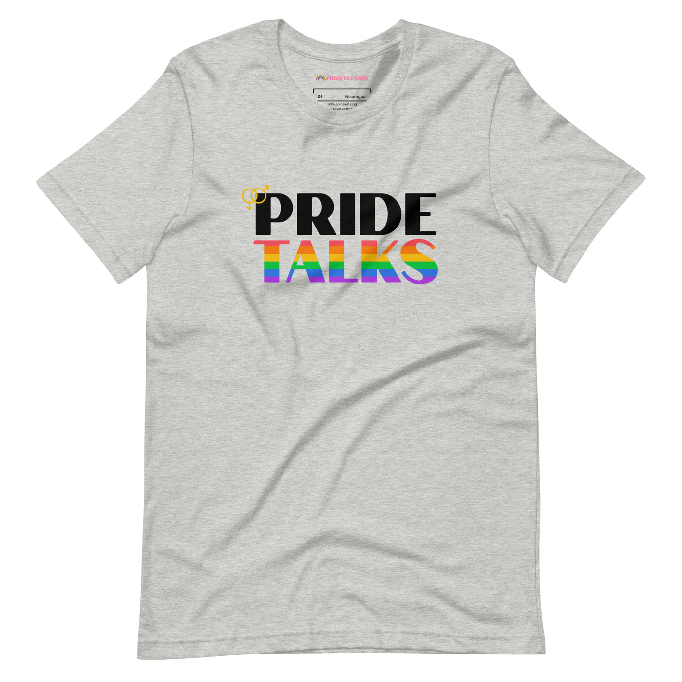 Pride Clothes - Pride Talks Pride T-Shirt - Athletic Heather