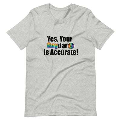 Pride Clothes - Light Every Gaydar Near and Far Gaypride Apparel TShirt - Athletic Heather