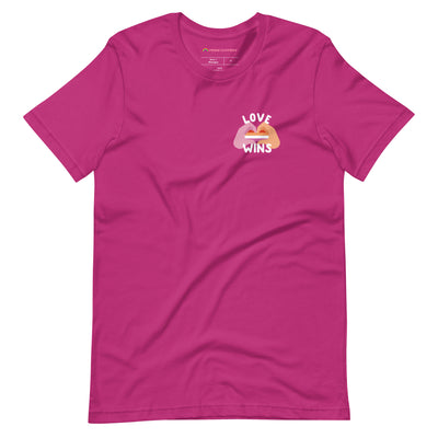 Pride Clothes - Celebrate Your Truth Lesbian Merch Love Wins T-Shirt - Berry