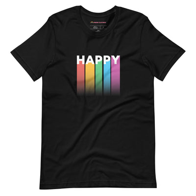Pride Clothes - Happy & Ya' Know It Gay Pride Flag T-Shirt - Black