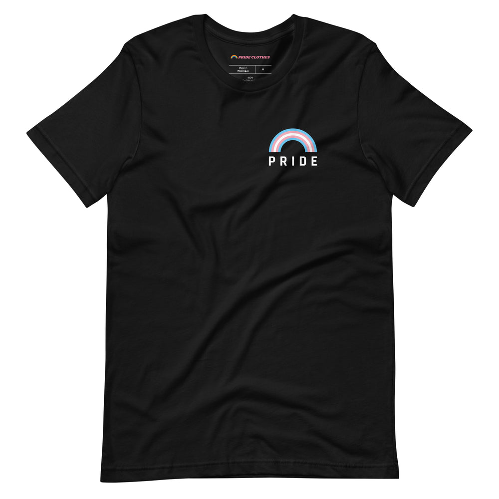 Pride Clothes - Transgender Rainbow Trans Pride T-Shirt - Black