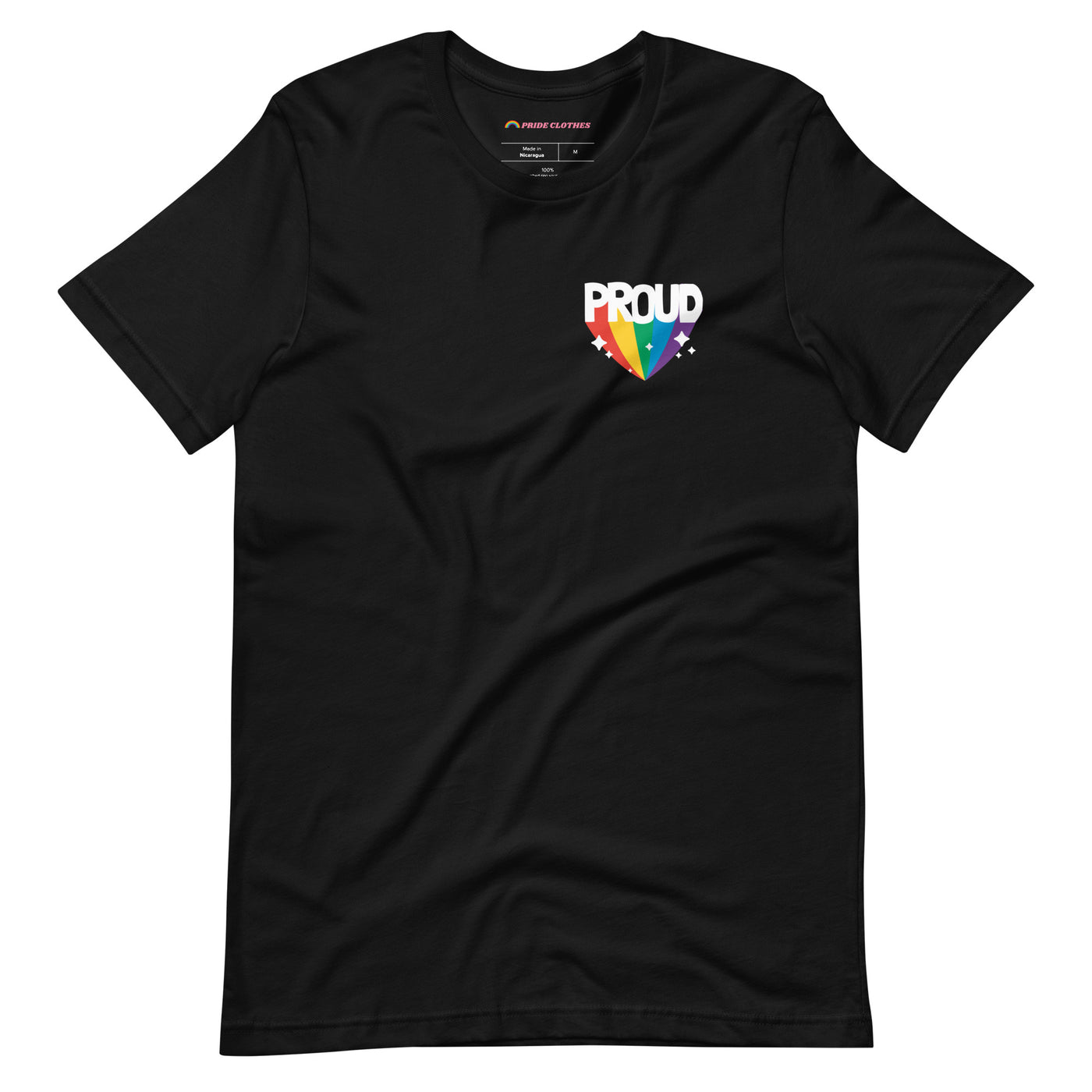 Pride Clothes - Proud of My True Rainbow Colors Gay Pride T-Shirt - Black