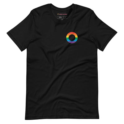 Pride Clothes - Love in Full Spectrum Asexual Pride Supporter T-Shirt - Black