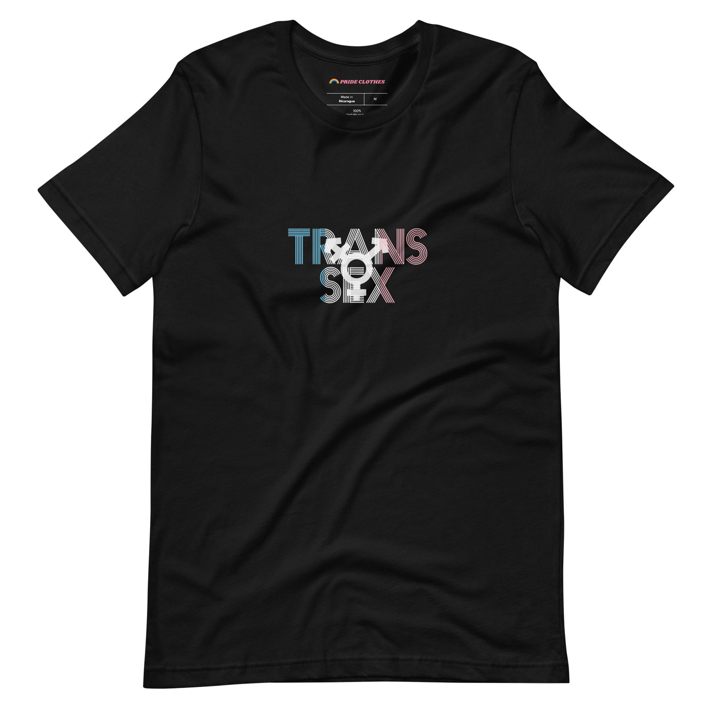 PrideClothes - Transgender Symbol Trans Sex T-Shirt - Black