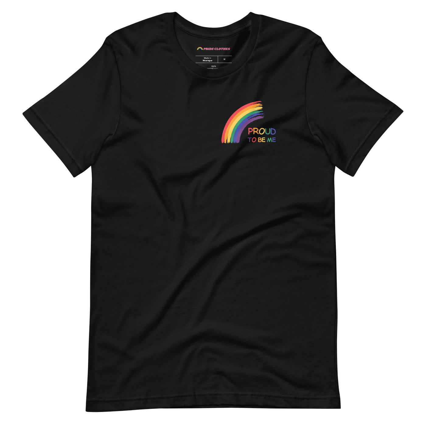 Pride Clothes - Far Beyond Basic Proud to Be Me Rainbow Pride T-Shirt - Black