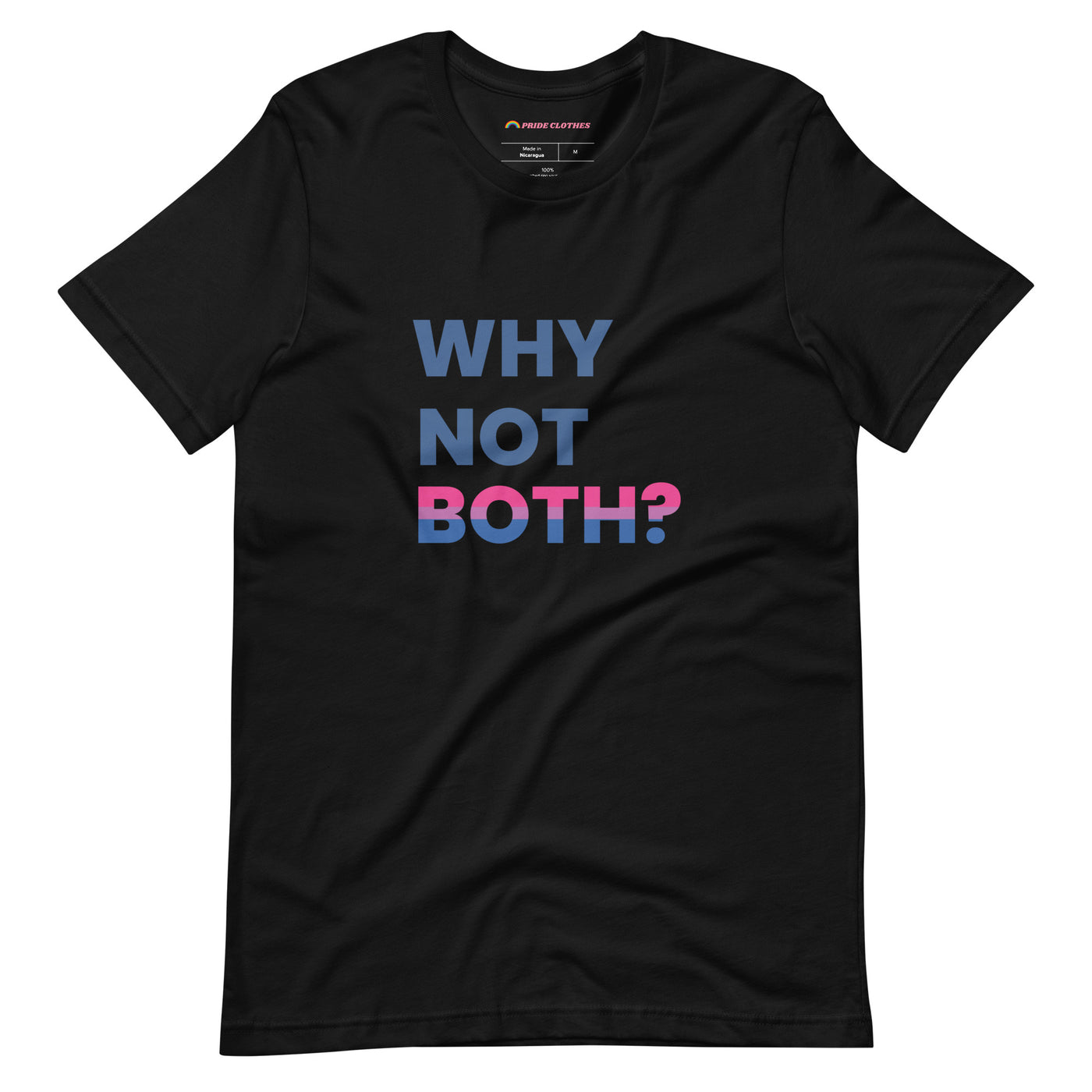 Pride Clothes - Why Limit Yourself to One Why Not Both BI Pride T-Shirt - Black