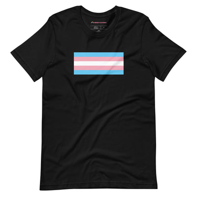 PrideClothes - Transgender Pride Flag T-Shirt - Black