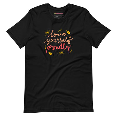 Pride Clothes - Pride Starts with Self-Love Yourself Proudly T-Shirt - Black