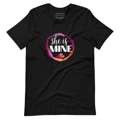 Pride Clothes - She Is Mine Lesbian Pride T-Shirt - Black