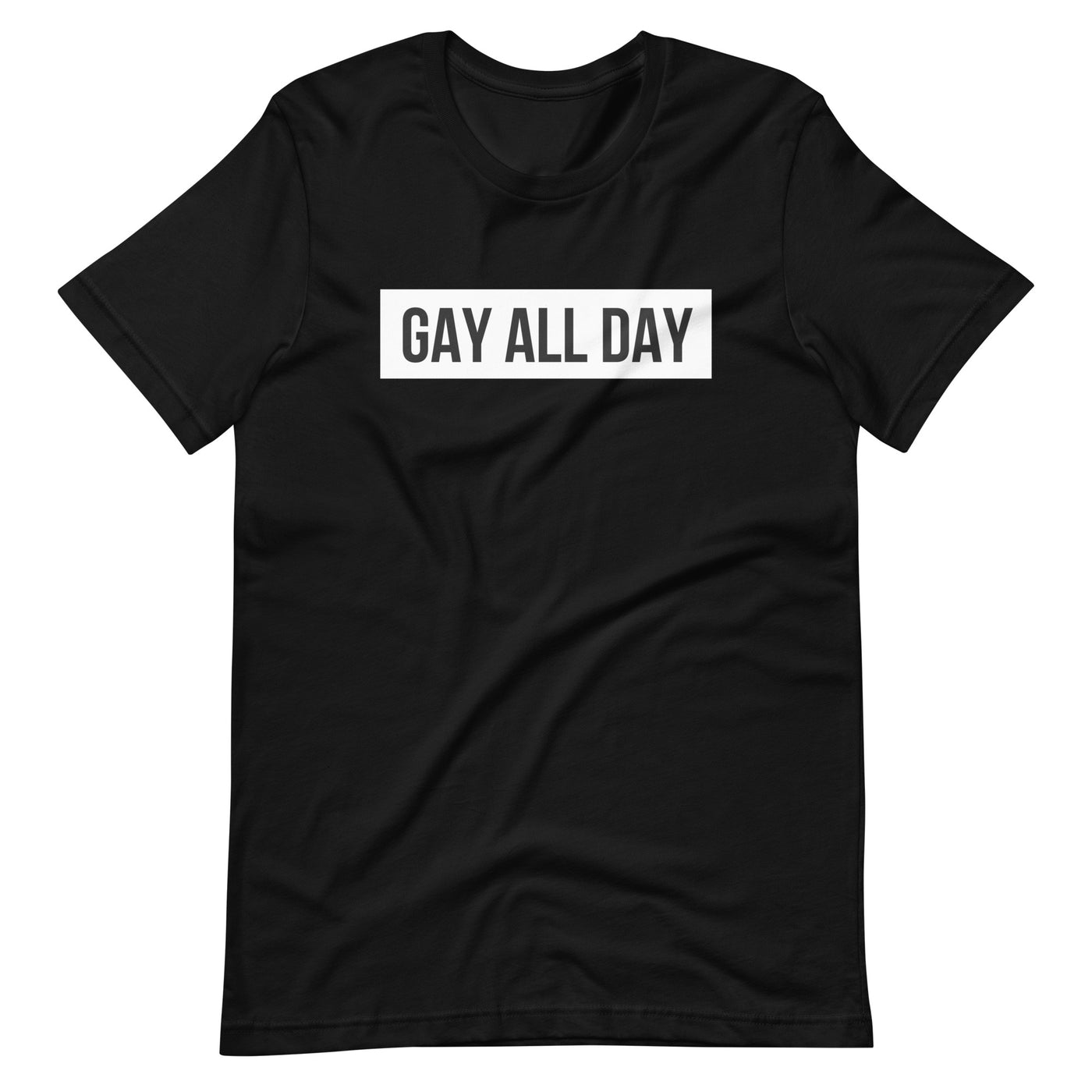 Pride Clothes - Like the Sun's Rays I Am Fabulously GAY ALL DAY TShirt - Black
