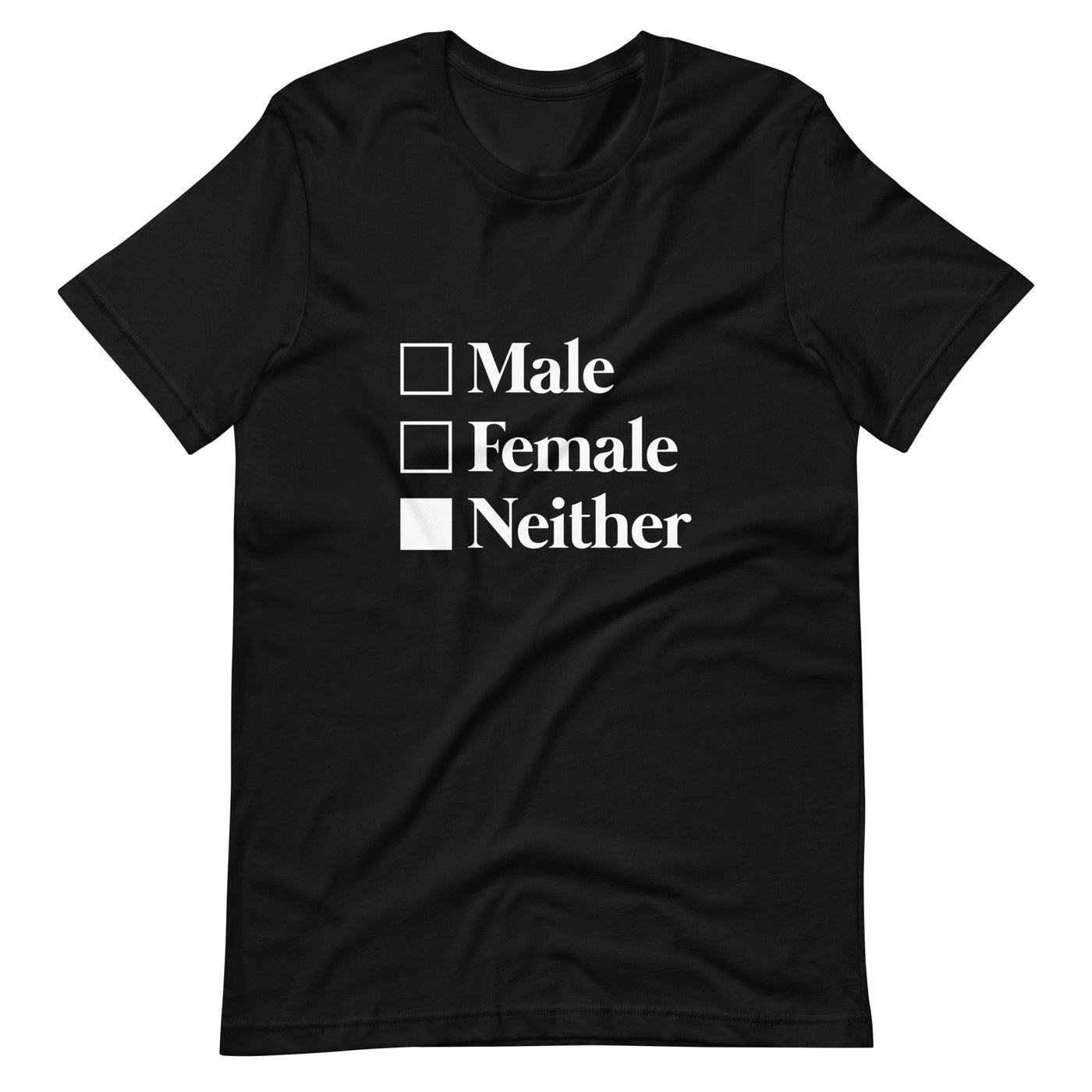 Pride Clothes - Proud to Be Asexual Male Female Neither T-Shirt - Black