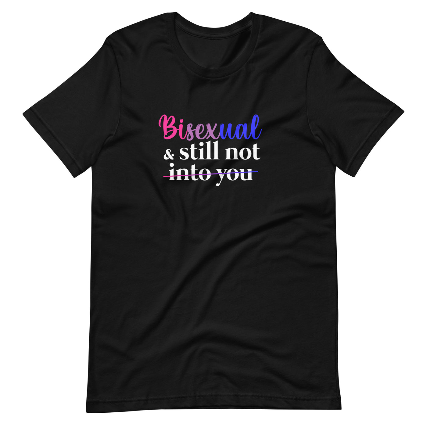 Pride Clothes - Not-So-Gentle Bisexual & Still Not into You TShirt - Black