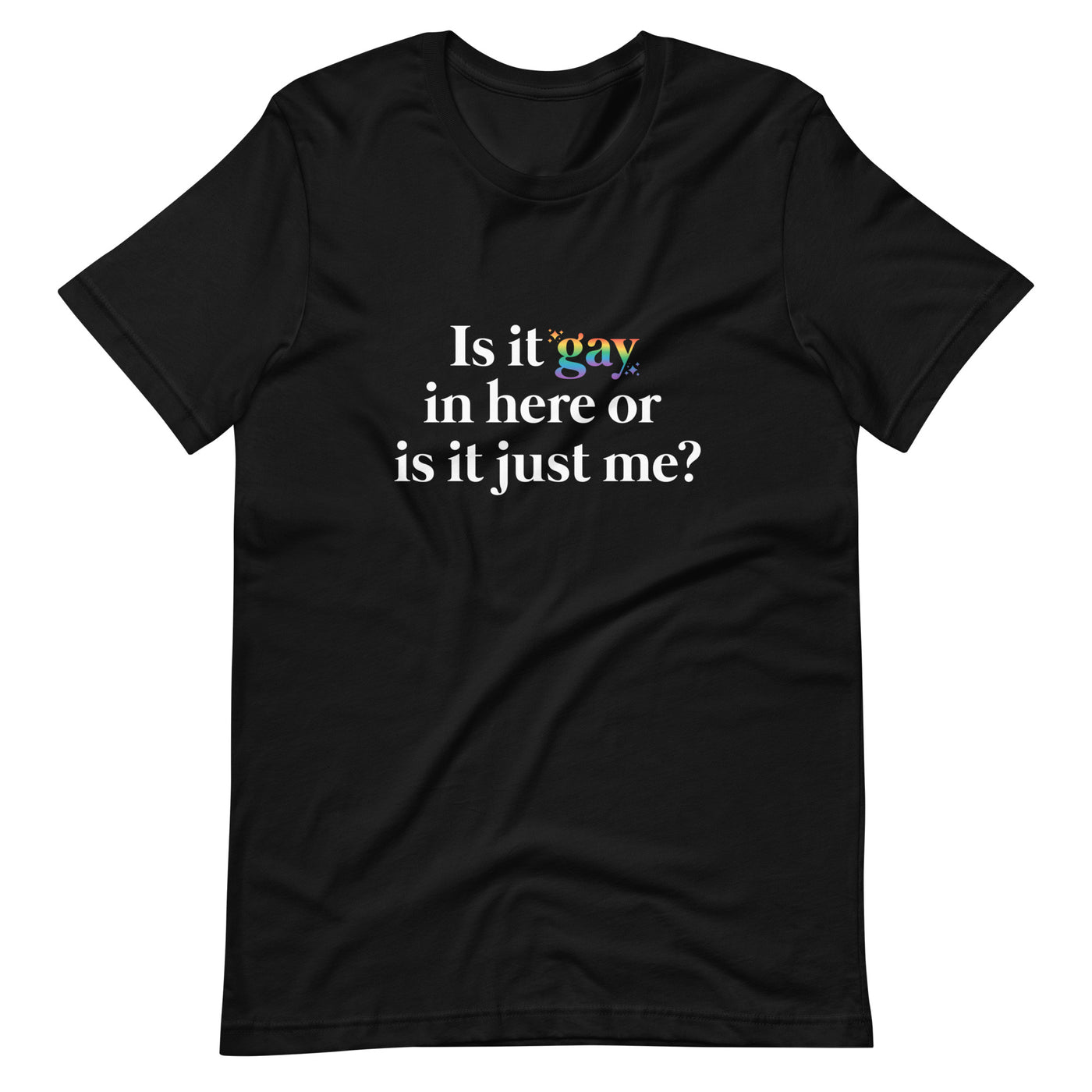 Pride Clothes - Clear the Air and Let It Be Clear Pride Attire T-Shirt - Black