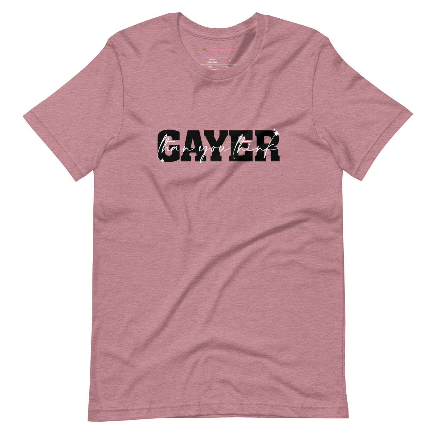 Pride Clothes - Hands Up in the Air and Show That Your Gayer T-Shirt - Heather Orchid