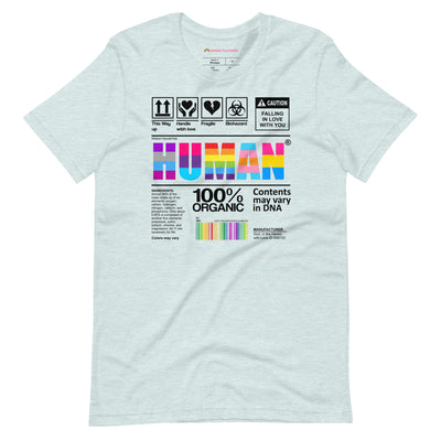 Pride Clothes - Your DNA, Our DNA, Human Pride DNA T-Shirt - Heather Prism Ice Blue