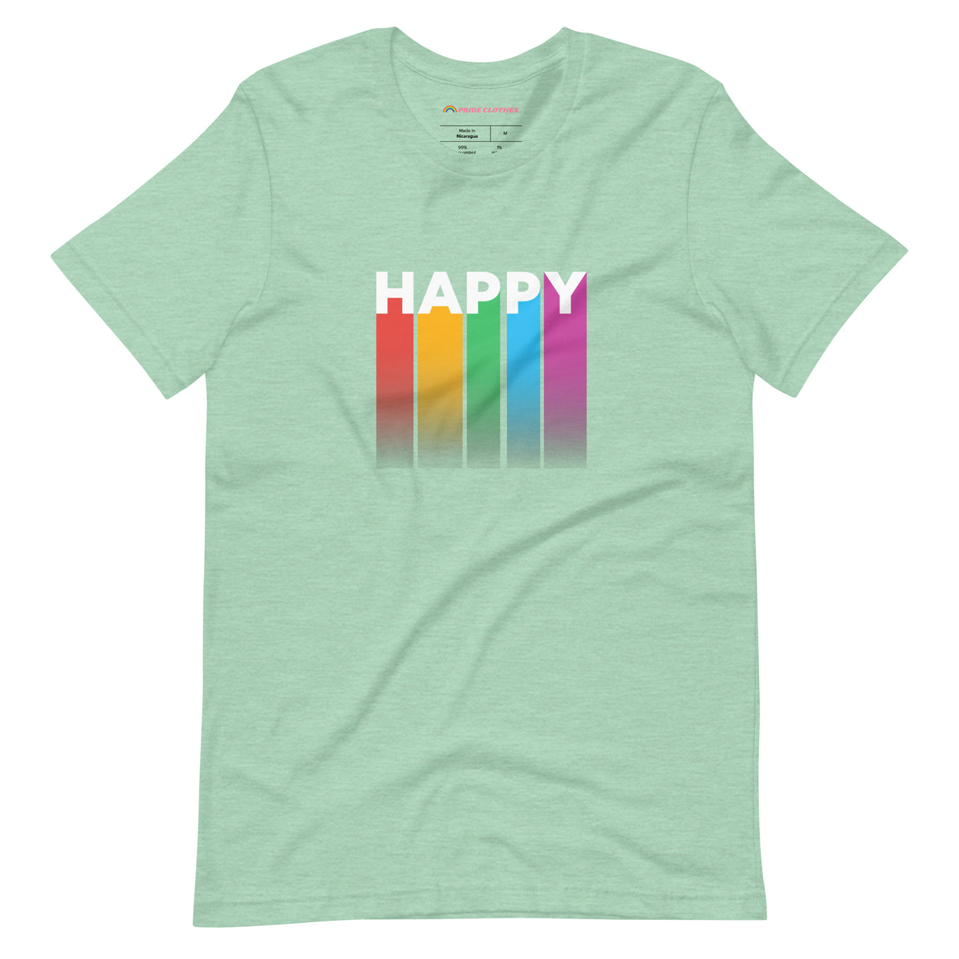 Pride Clothes - Happy & Ya' Know It Gay Pride Flag T-Shirt - Prism Mint