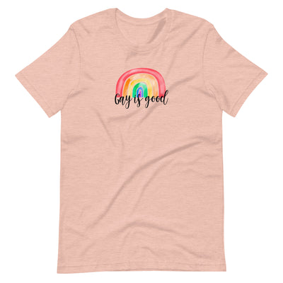 Delight & Excite Gay Is Good Rainbow Pride T-Shirt
