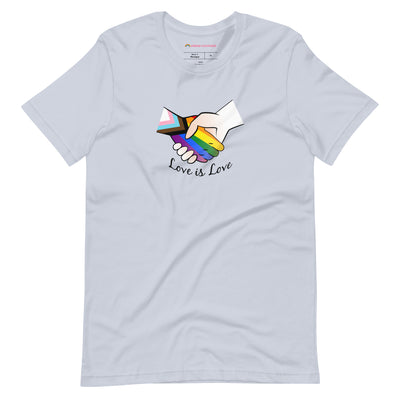Pride Clothes - Love to No Limit Love is Love Progressive Pride T-Shirt - Light Blue