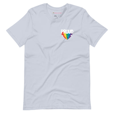 Pride Clothes - Proud of My True Rainbow Colors Gay Pride T-Shirt - Light Blue
