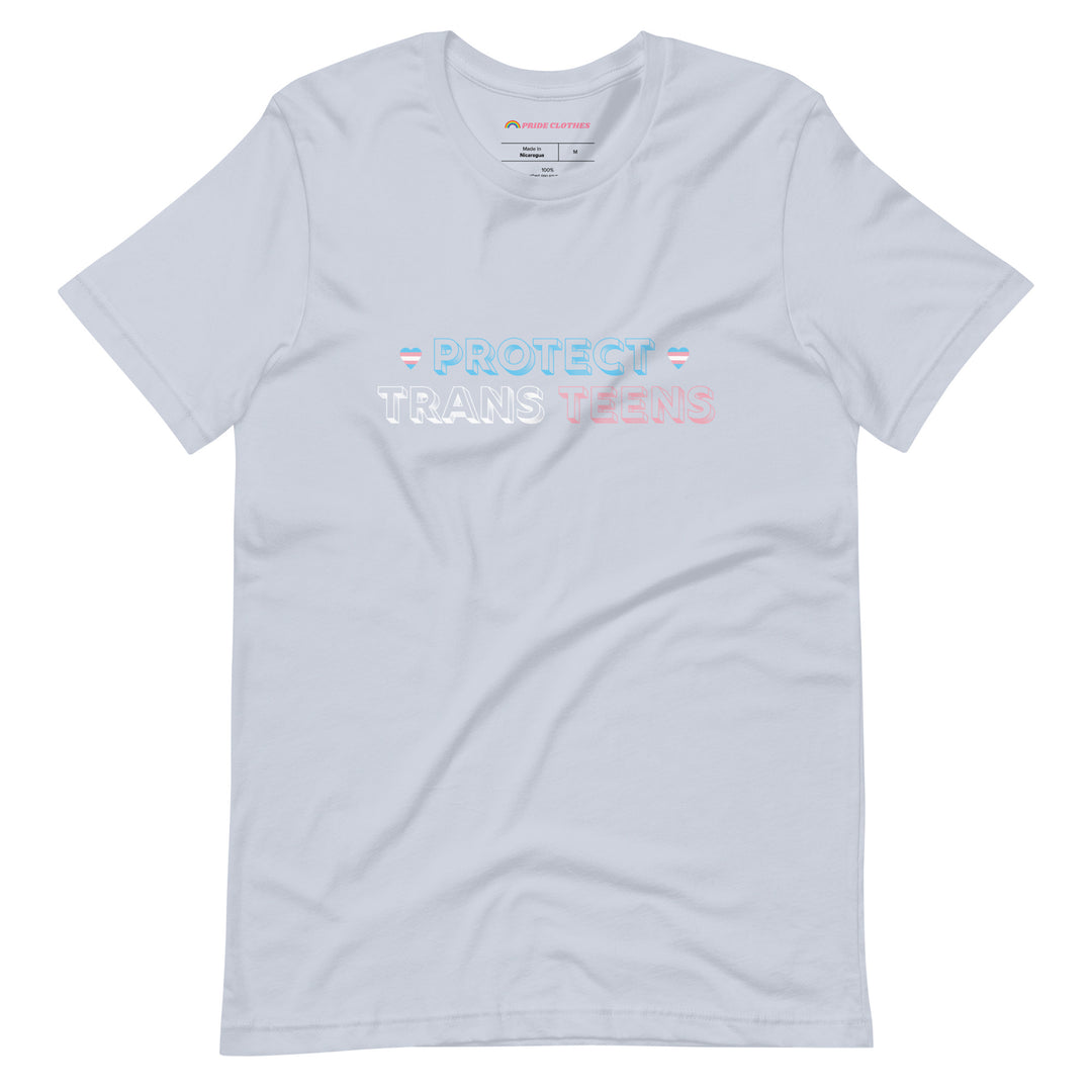 Pride Clothes - Trans Teens Matter Protect Trans Teens Pride T-Shirt - Light Blue