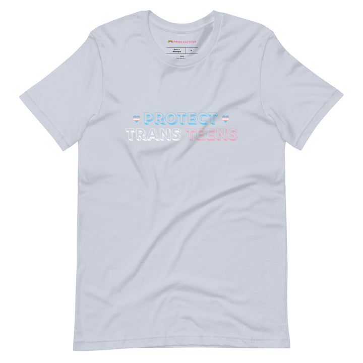 Pride Clothes - Trans Teens Matter Protect Trans Teens Pride T-Shirt - Light Blue