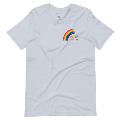 Pride Clothes - Far Beyond Basic Proud to Be Me Rainbow Pride T-Shirt - Light Blue