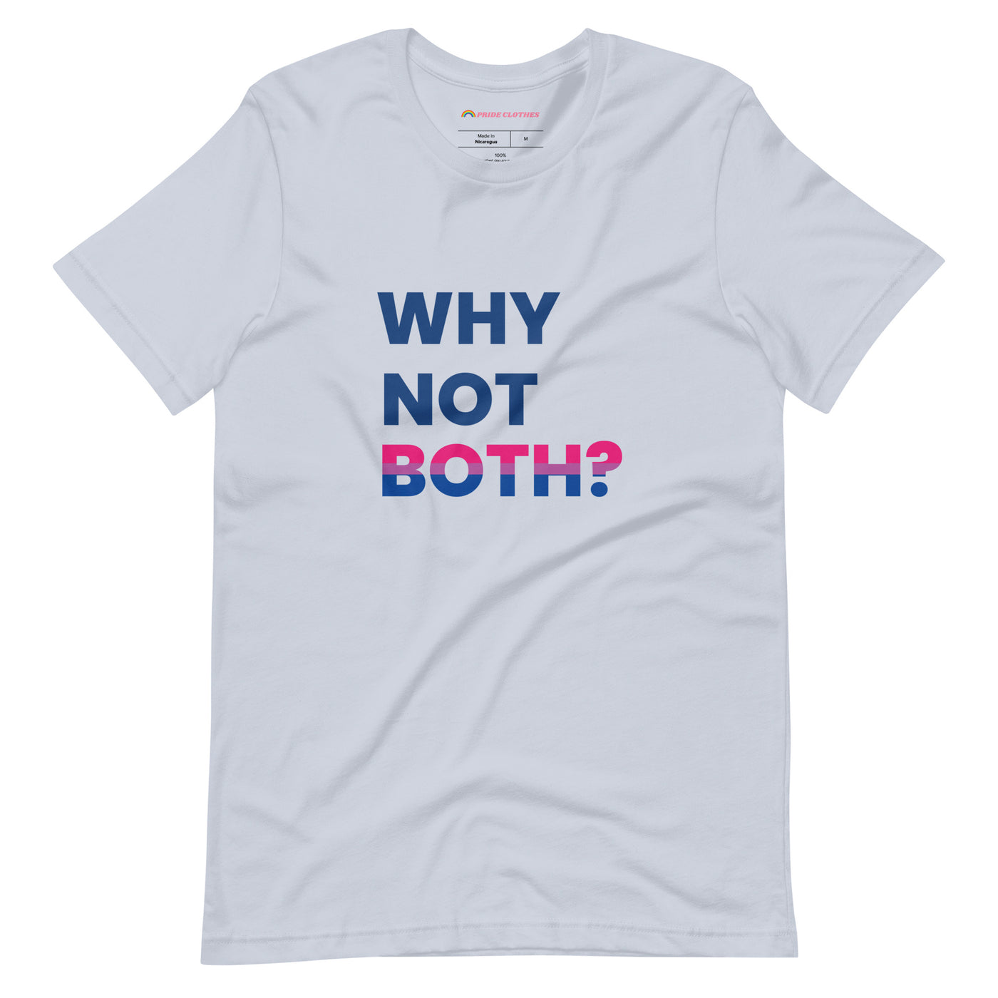 Pride Clothes - Why Limit Yourself to One Why Not Both BI Pride T-Shirt - Light Blue